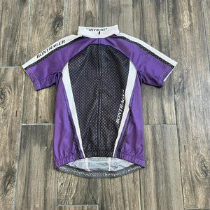 bontrager womens bike jersey purple black size small